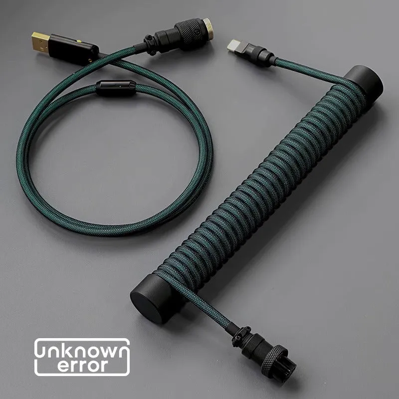 UNKNOWN ERROR COILED ARTISAN CABLE-DARK GREEN