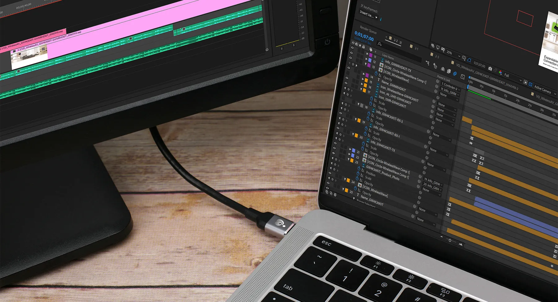 USB-C to DisplayPort 8K Cable, 6.6 ft. (2m)