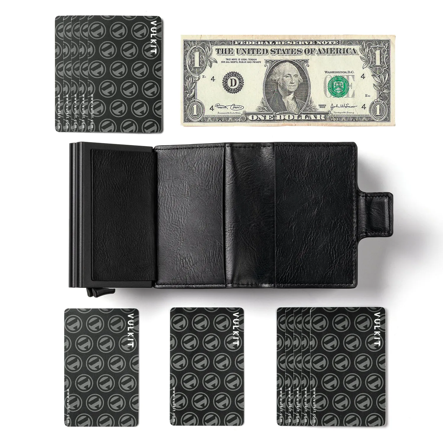 VC200d- Double Aluminum Card Holders For more Storage Wallet