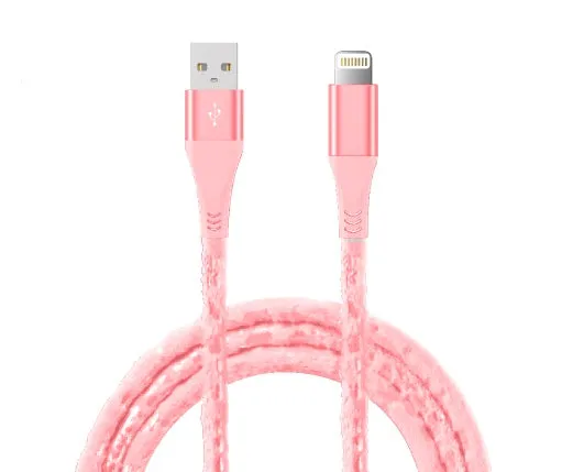 Velvet Plush Apple Certified MFI Lightning Cable- 4ft, 6ft, and 10ft
