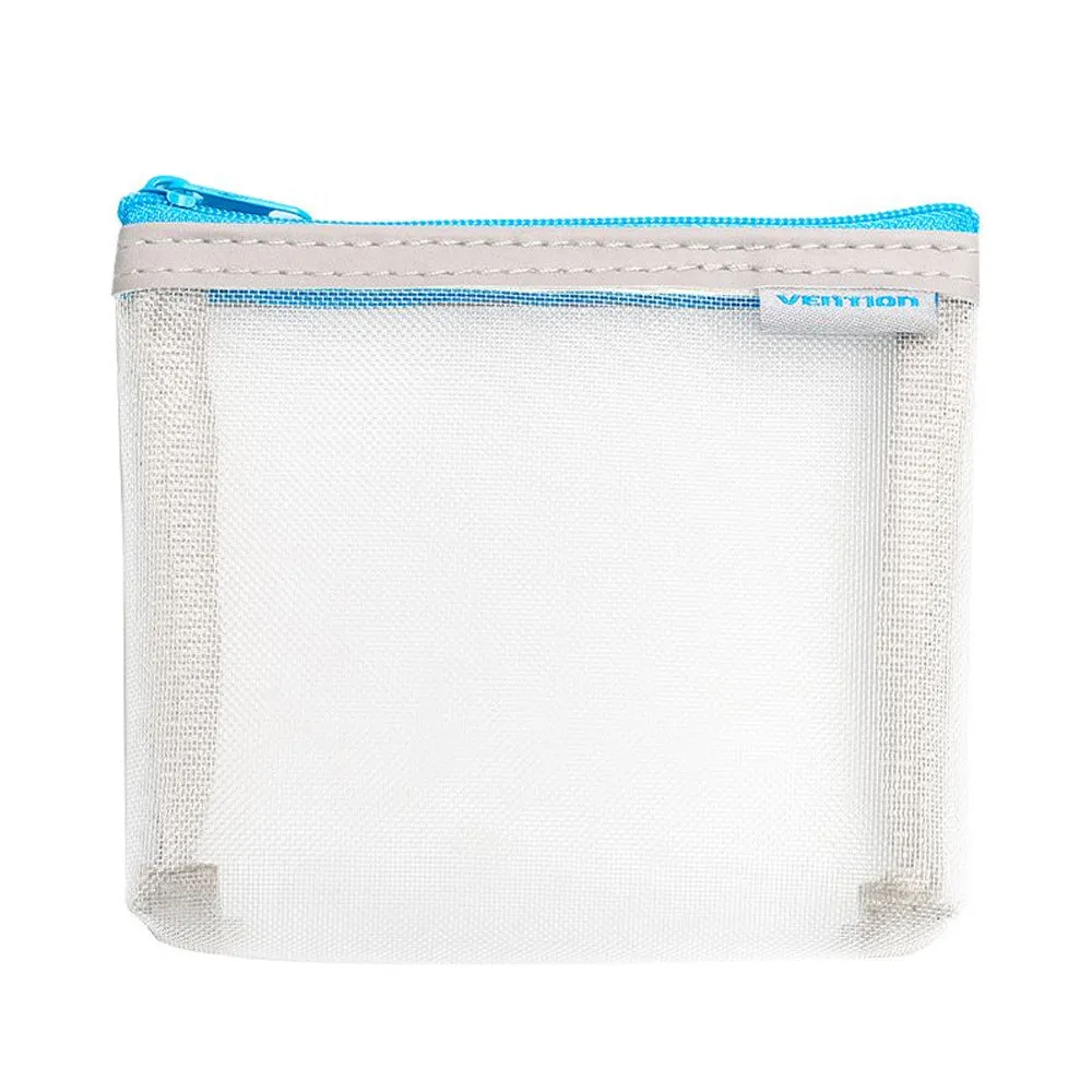 Vention 10 x 12 cm Electronic Accessories Personal Nylon Mesh Storage Bag with Pack of 2 / 4 / 6 for Power Adapter, Charging Data Cables, USB Hub, Flash Drives, SD/TF Memory Cards, Cosmetics | KREH0