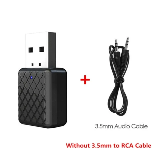 VIKEFON Bluetooth 5.0 Audio Receiver Transmitter Mini Stereo Bluetooth AUX RCA USB 3.5mm Jack For TV PC Car Kit Wireless Adapter