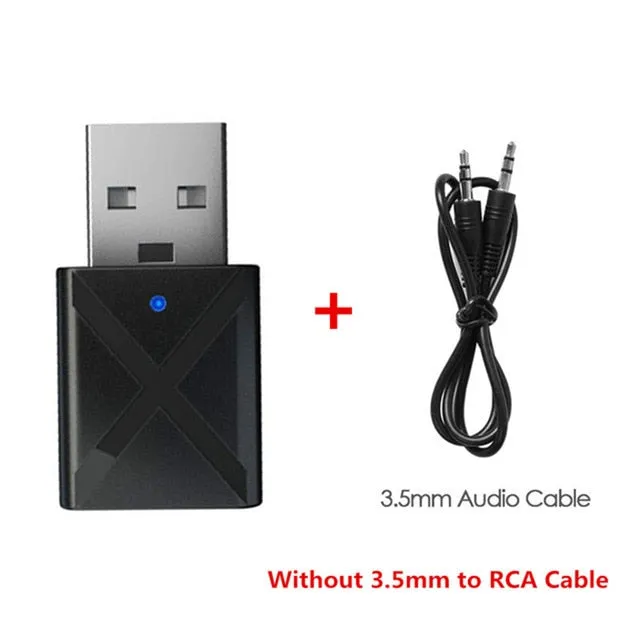 VIKEFON Bluetooth 5.0 Audio Receiver Transmitter Mini Stereo Bluetooth AUX RCA USB 3.5mm Jack For TV PC Car Kit Wireless Adapter