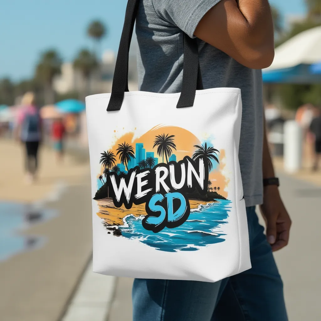 We Run SD Tote Bag
