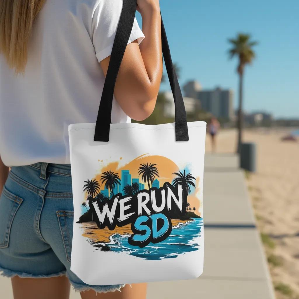 We Run SD Tote Bag