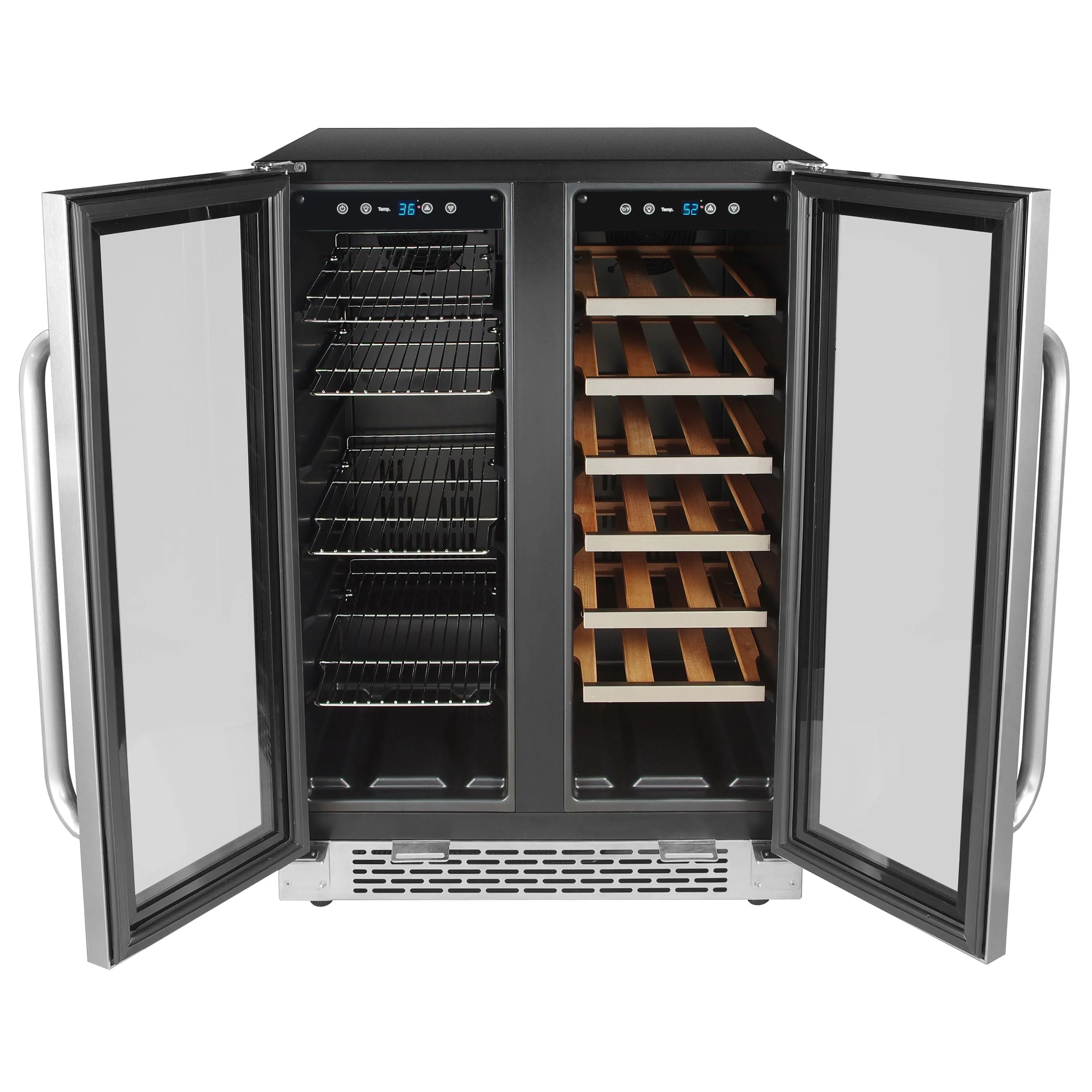 Whynter 20-Bottle/60-Can Undercounter Wine and Beverage Cooler - BWB-2060FDS