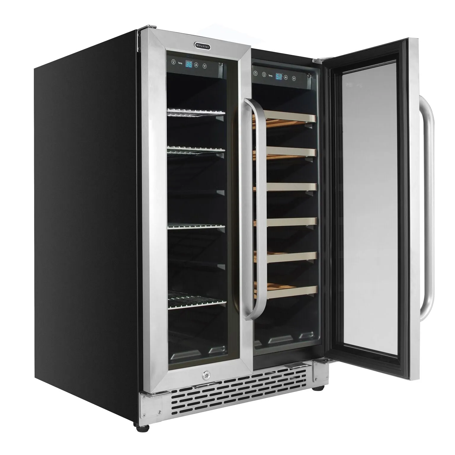 Whynter 20-Bottle/60-Can Undercounter Wine and Beverage Cooler - BWB-2060FDS
