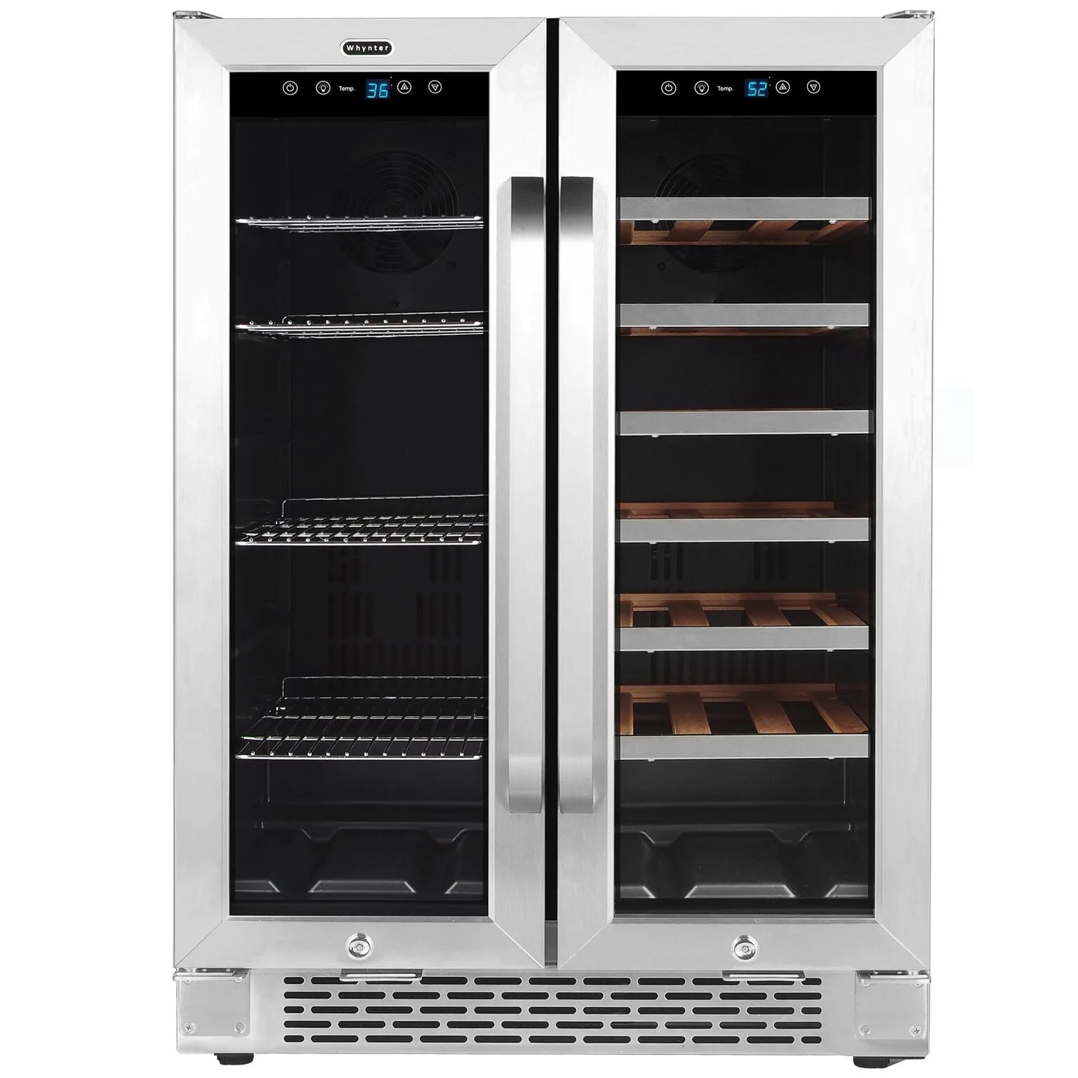 Whynter 20-Bottle/60-Can Undercounter Wine and Beverage Cooler - BWB-2060FDS