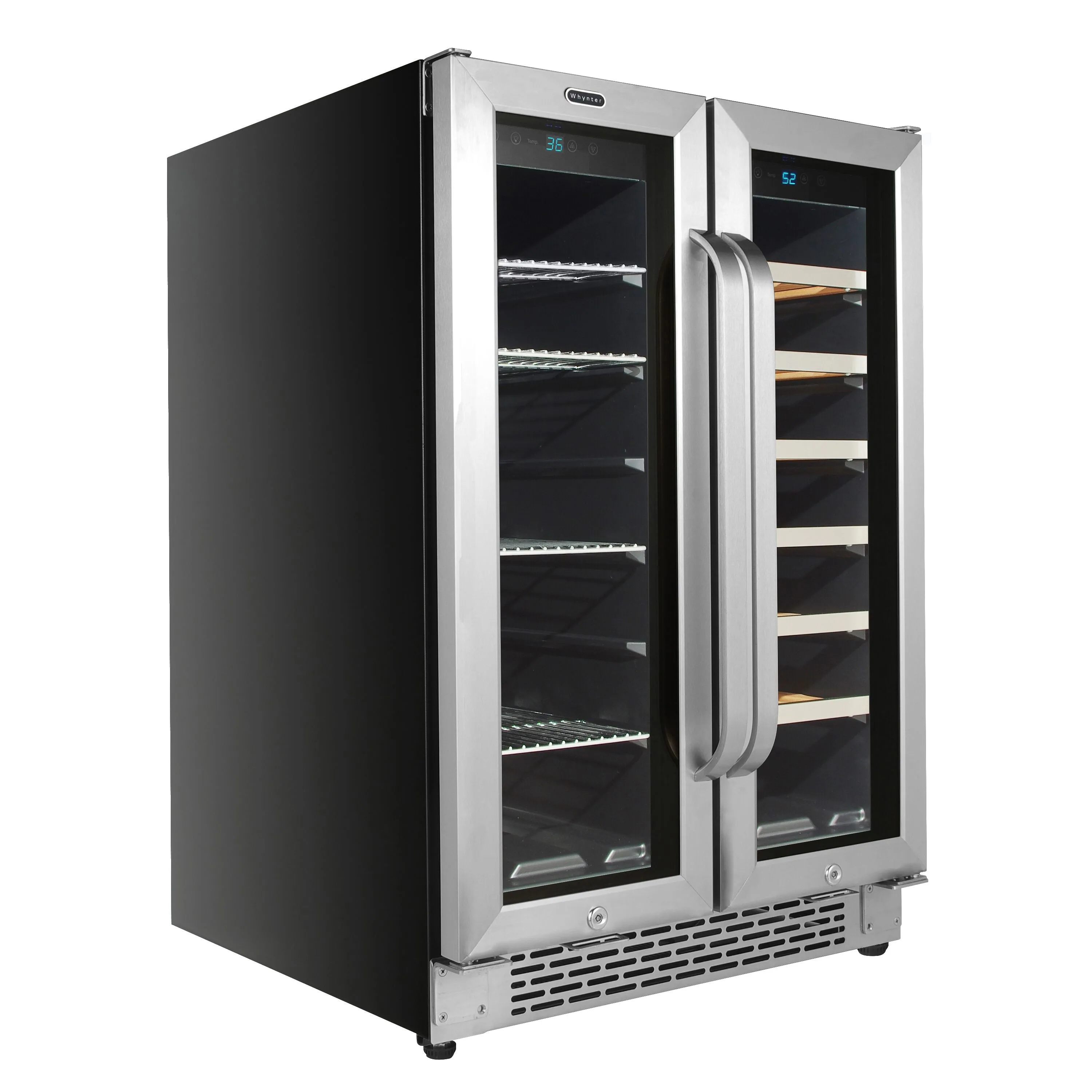 Whynter 20-Bottle/60-Can Undercounter Wine and Beverage Cooler - BWB-2060FDS