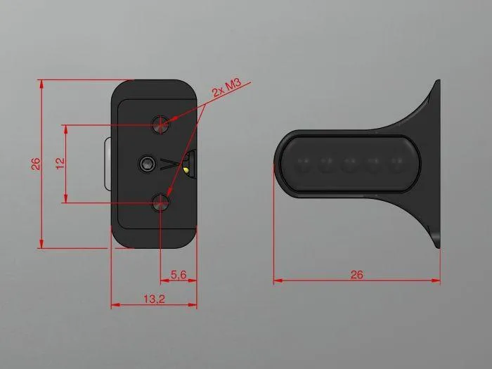Wunderkind Customs 47mm Fork Leg Covers with LED Mini Blinkers for Triumph Bobber